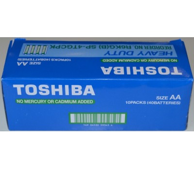 Батарейка Toshiba R 6 спайка 1x4 шт