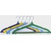 Плечики (вешалки) для одежды пластиковые №2 цветные мет. крючок 