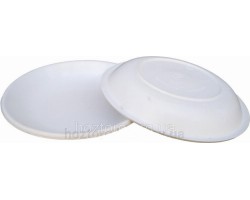 Тарелка пластиковая круглая многоразовая Ø 19 см 