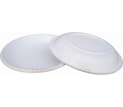 Тарелка пластиковая круглая многоразовая Ø 19 см 