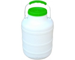 Бочка пластиковая пищевая 10 литров с уплотнительным кольцом Лемира