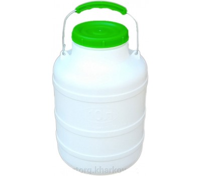 Бочка пластиковая пищевая 10 литров с уплотнительным кольцом  