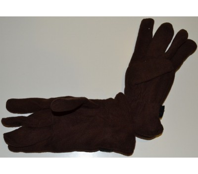 Перчатки мужские флисовые коричневые