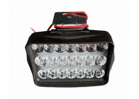 Фара LED L37-31,5W прямокутна 80*125*52мм FLOOD 12V DC 1,5W 21шт. 6000К IP67 3100 Lm