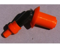 Надсвечник 4T на GY-6 с силиконовой оранж. резинкой