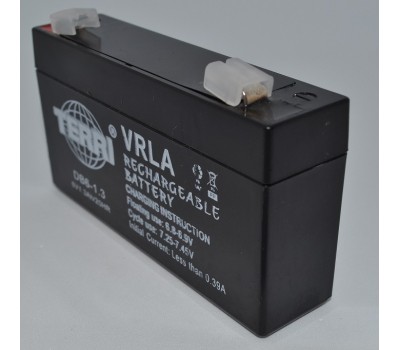 Аккумулятор 6v 1.3a SLA 97*24*52 мм  DB6-1.3 TERRI