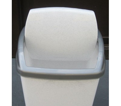 Ведро для мусора пластиковое "Домик" 27 литров с поворотной крышкой "Горизонт"