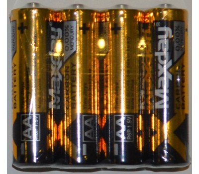 Батарейки пальчикові MAXDAY Carbon battery R6P 1,5V, AA пальчикові 24шт/уп