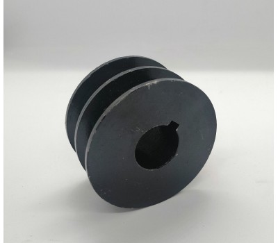 Шкив 2-х ручейковый (профиль Б) внутренний диаметр 25,4 мм.