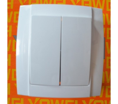Выключатель двойной внутренний  YAWEITAI YW-2504