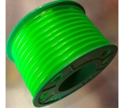 Бензошланг 4 мм резиновый силикон зеленый 10 метров