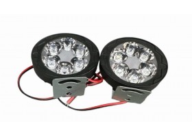 Фара LED L8-9W овальная 64*55*29мм FLOOD 12V DC 1,5W 6 шт. 6000К IP67 900Lm