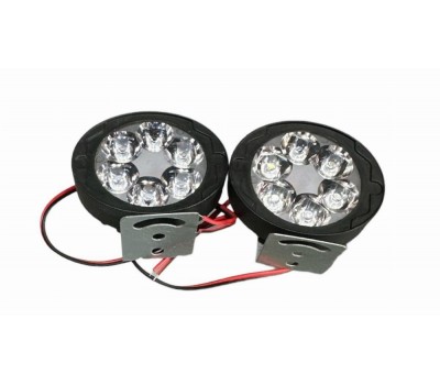 Фара LED L8-9W овальная 64*55*29мм FLOOD 12V DC 1,5W 6 шт. 6000К IP67 900Lm