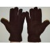 Перчатки мужские флисовые коричневые