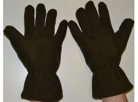 Тактические флисовые перчатки ВСУ Олива / Зимние перчатки флис / Перчатки флисовые для военных