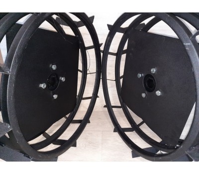 Грунтозацепы для мотоблока (железные колеса) Ø 550 мм+полуоси(ступицы) 32*210мм.