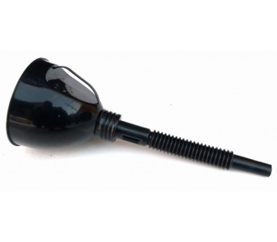 Лейка для бензина Ø 130 мм с фильтром, ручкой и съёмной гибкой насадкой полипропиленовая (Горизонт)