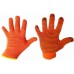 Перчатки х\б рабочие оранжевые с ПВХ точкой (Кратно упаковке 12 пар)