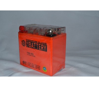 Аккумулятор 12V 9Ah гелевый высокий (137х76х134) YB9-BS (оранжевый) BATTERY