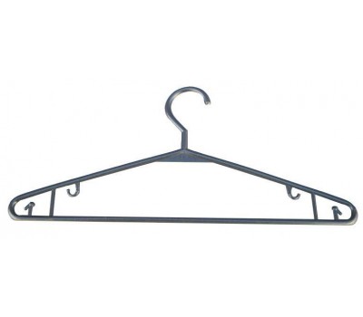 Плечики (вешалки) для одежды пластиковые чёрные №1 