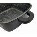 Кастрюля Vezzer 2.5 л. круглая, стеклянная крышка, антипригарное покрытие, силиконовые ручки, черная