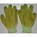 Перчатки хозяйственные/садовые силиконовые зеленые