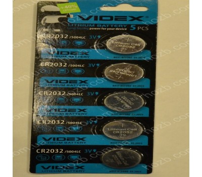 Батарейки Videx CR2032  1 штука