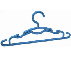 Плечики (вешалки) для одежды пластиковые цветные детские "ЧП КВВ" (уп 10 шт) 