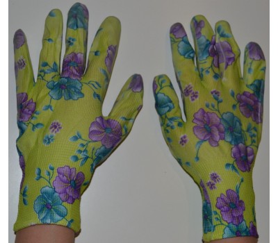 Перчатки садовые с полиуретановым покрытием размер 8-9