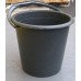 Ведро полиэтиленовое 10 литров черное хозяйственное (ХАРПЛАСТМАСС)