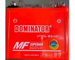 Аккумулятор   YTX5L-BS 12V5A DOMINATOR гель (110x105x67)
