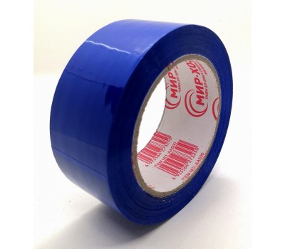 Скотч цветной упаковочный синий - 40 микрон × 140 метров.