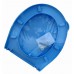 Сидение для унитаза пластиковое голубое (Горизонт)